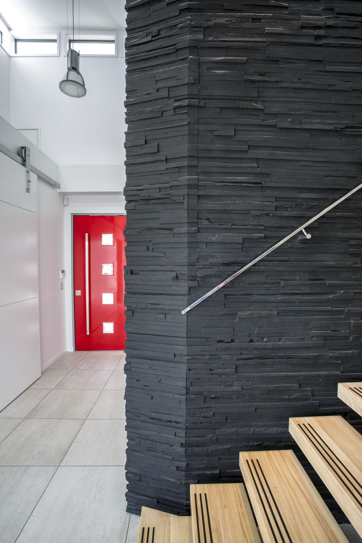 Wedgewood Wood Wall Panel by Muros | Black Timber Slats