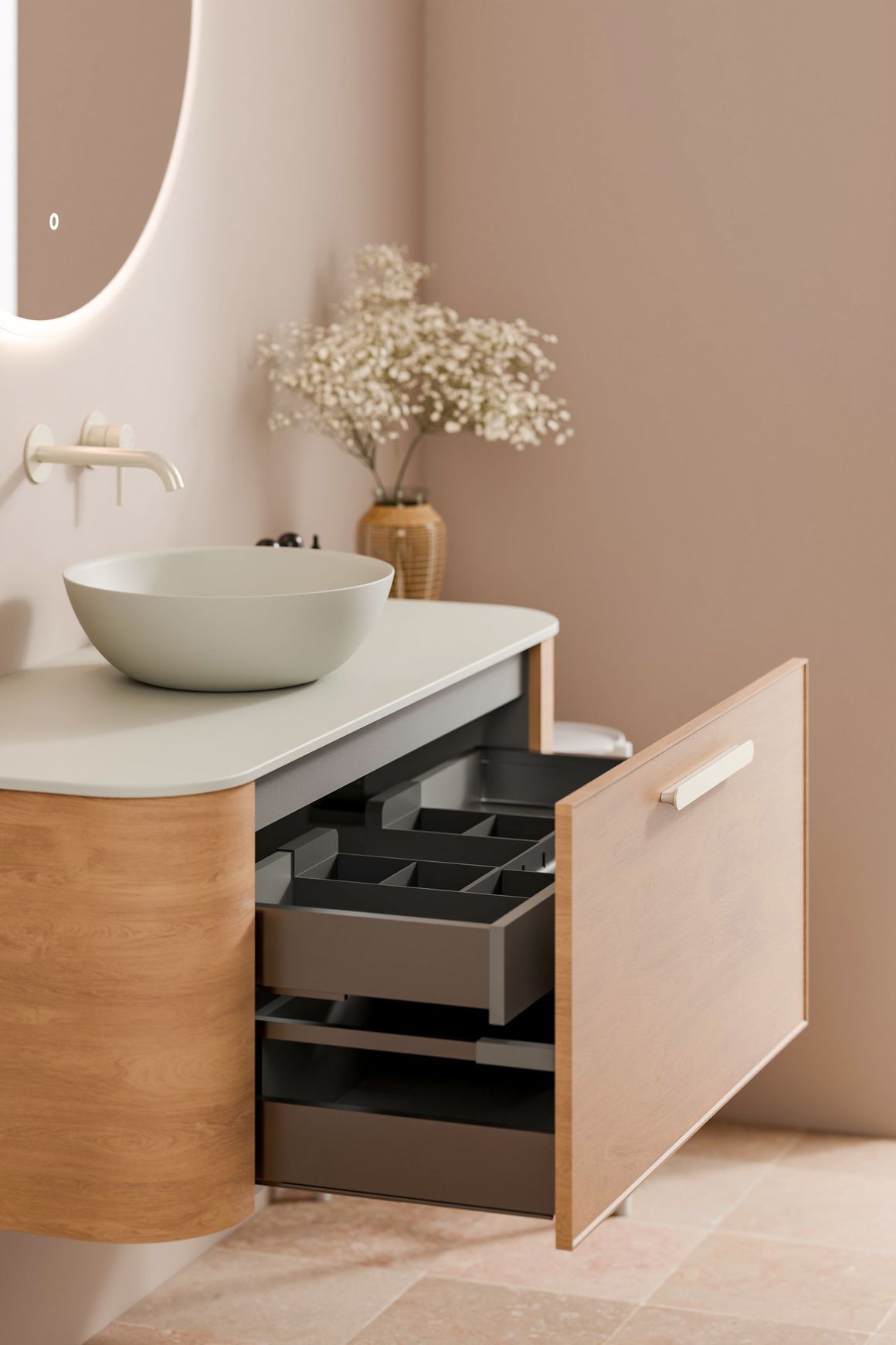 Nature 1200 Vanity | Inset Basin