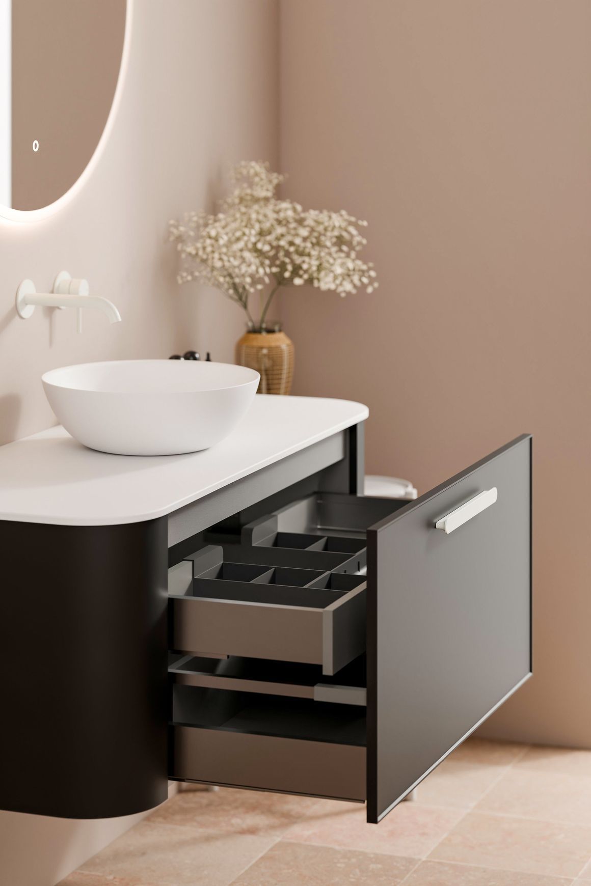 Nature 1200 Vanity | Inset Basin