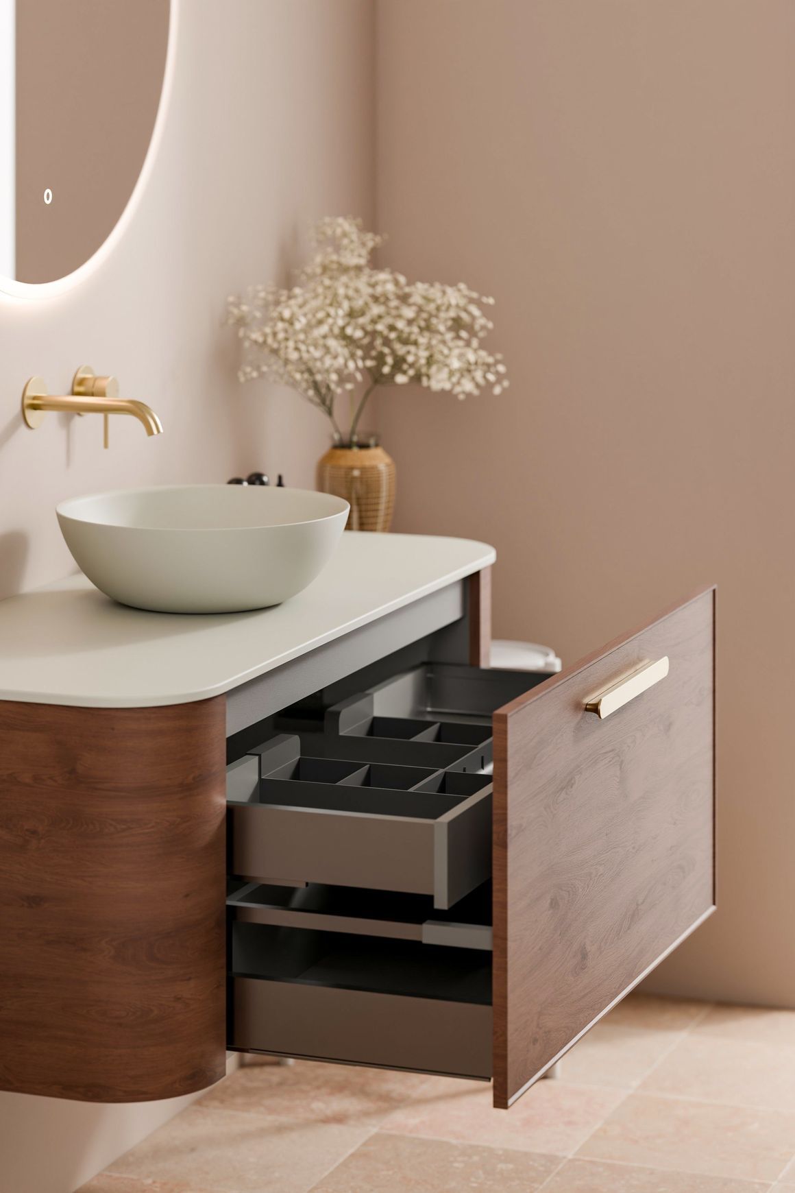 Nature 1200 Vanity | Inset Basin
