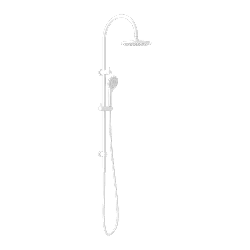 Mecca Twin Shower With Air Shower Matte White