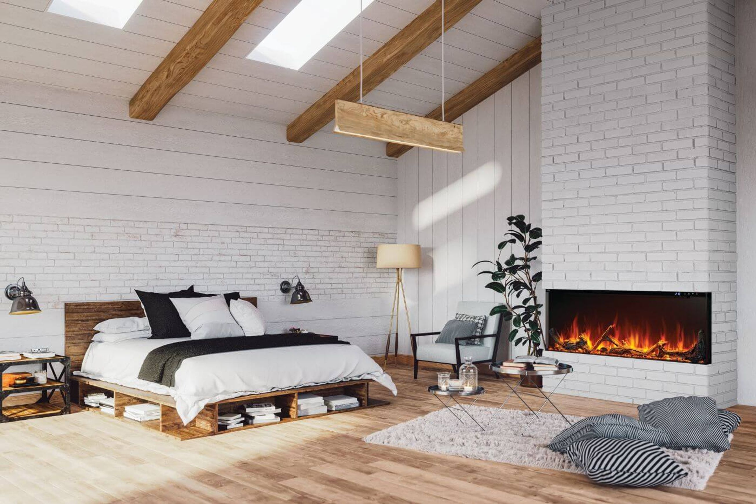 Astound 62 FlexMount Electric Fireplace
