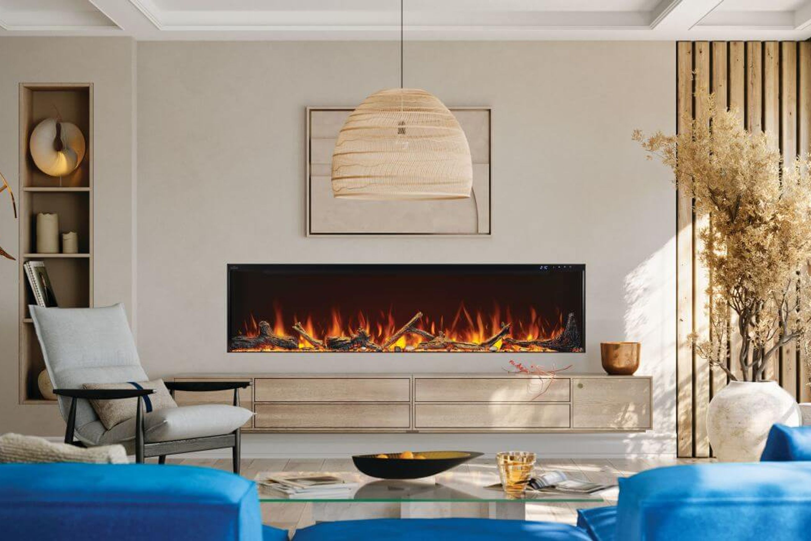 Astound 74 FlexMount Electric Fireplace