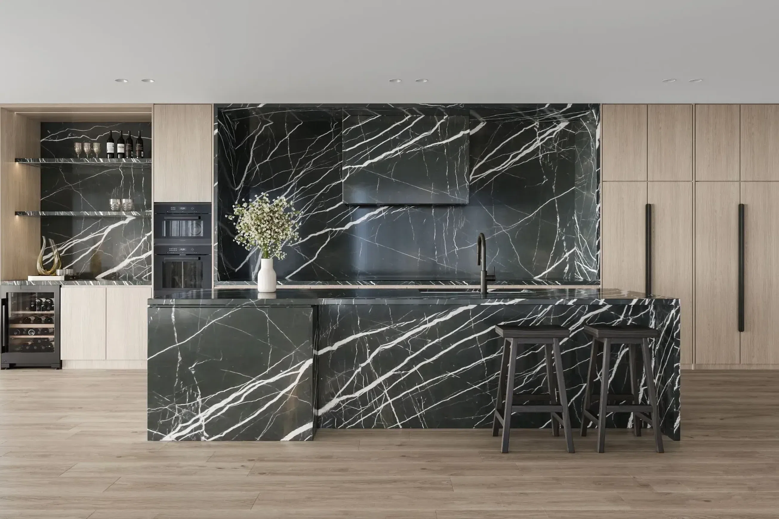 Nero Marquina Marble Benchtop