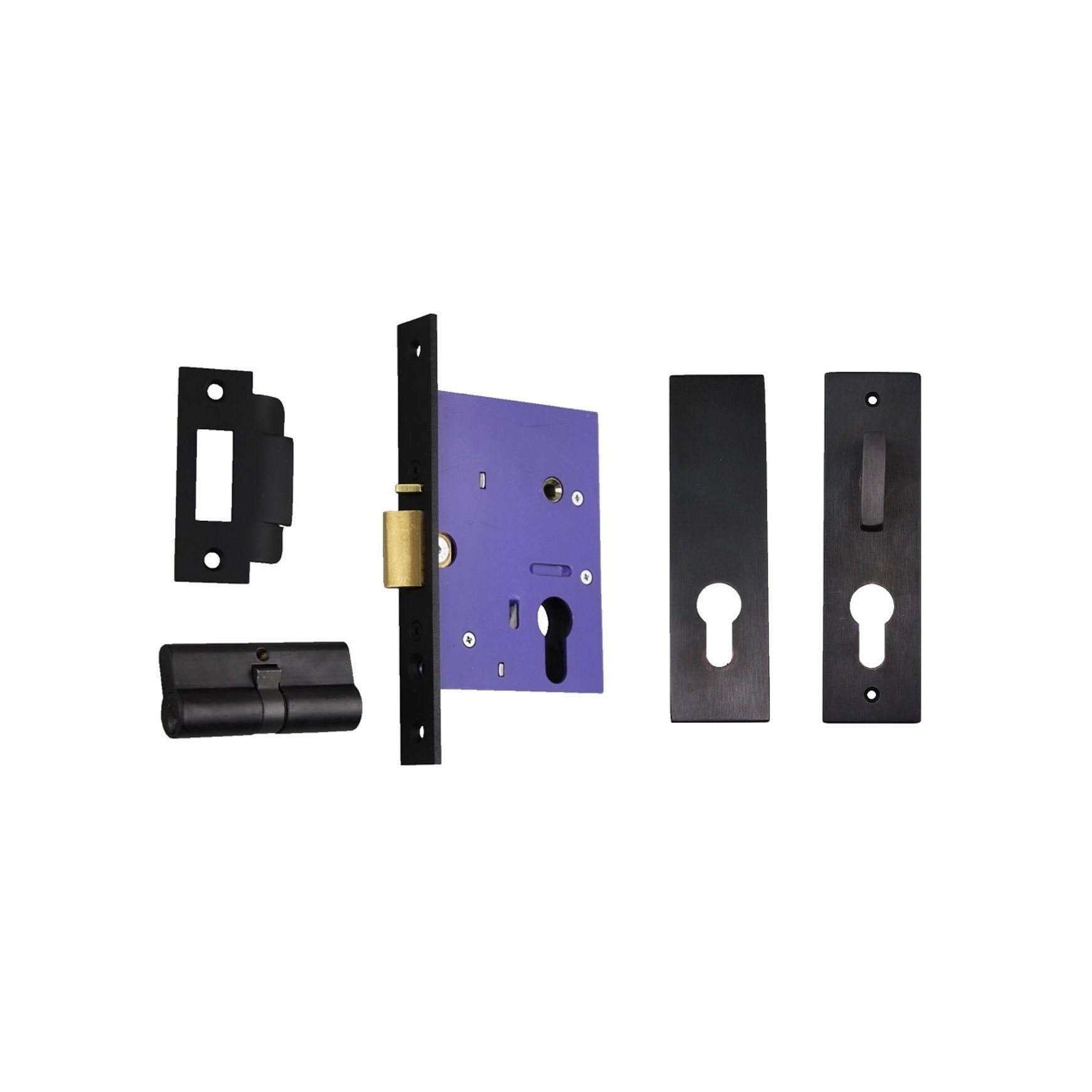 Nidus OZI 4 Mortice Deadlatch Lock Combo Black