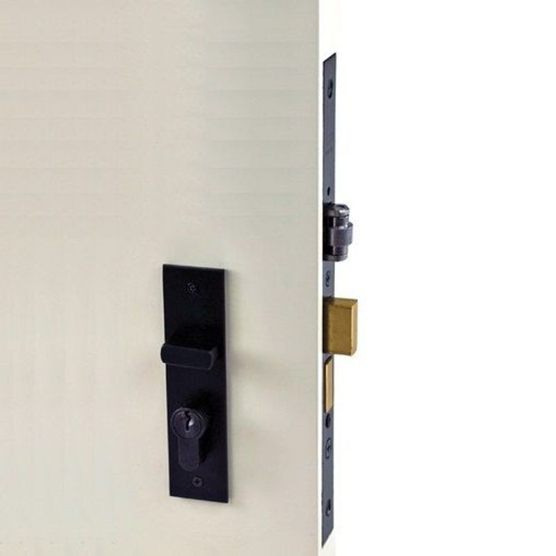 Nidus OZI 3 Roller Mortice Lock Combo Left Hand Black