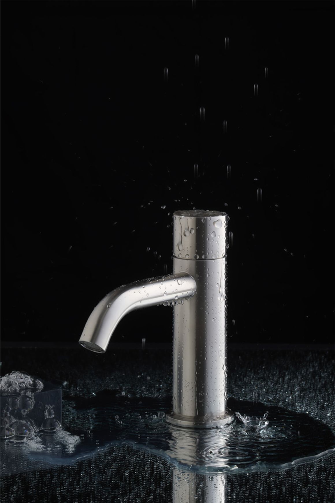 Zen SS316L Basin Mixer Handless | Brushed Nickel