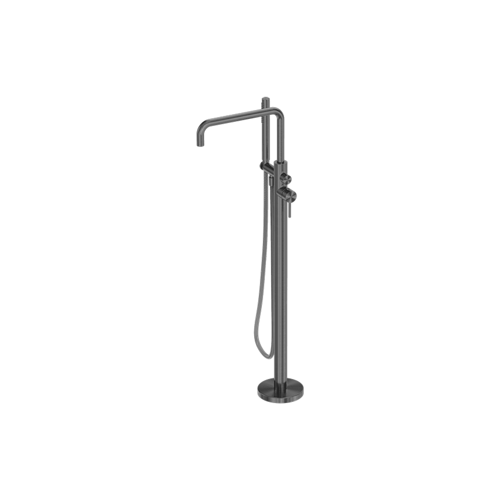 Zen SS316L Freestanding Bath Mixer & Outdoor Shower Hose | Graphite