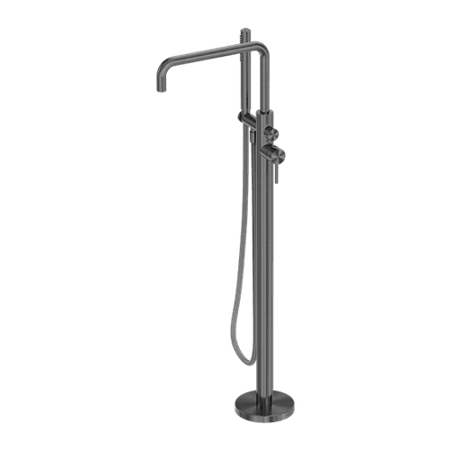 Zen SS316L Freestanding Bath Mixer & Outdoor Shower Hose | Graphite