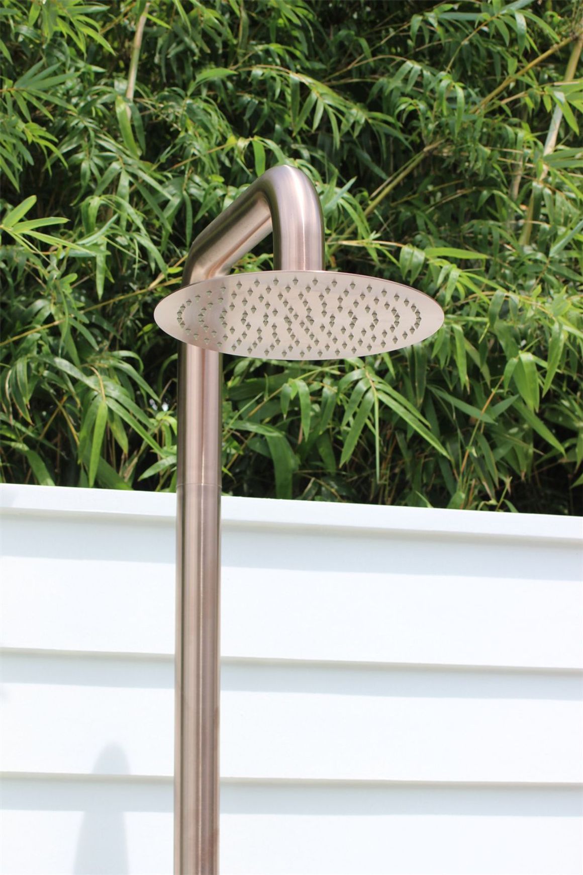 Zen SS316L Outdoor Freestanding Shower Column | Brushed Bronze