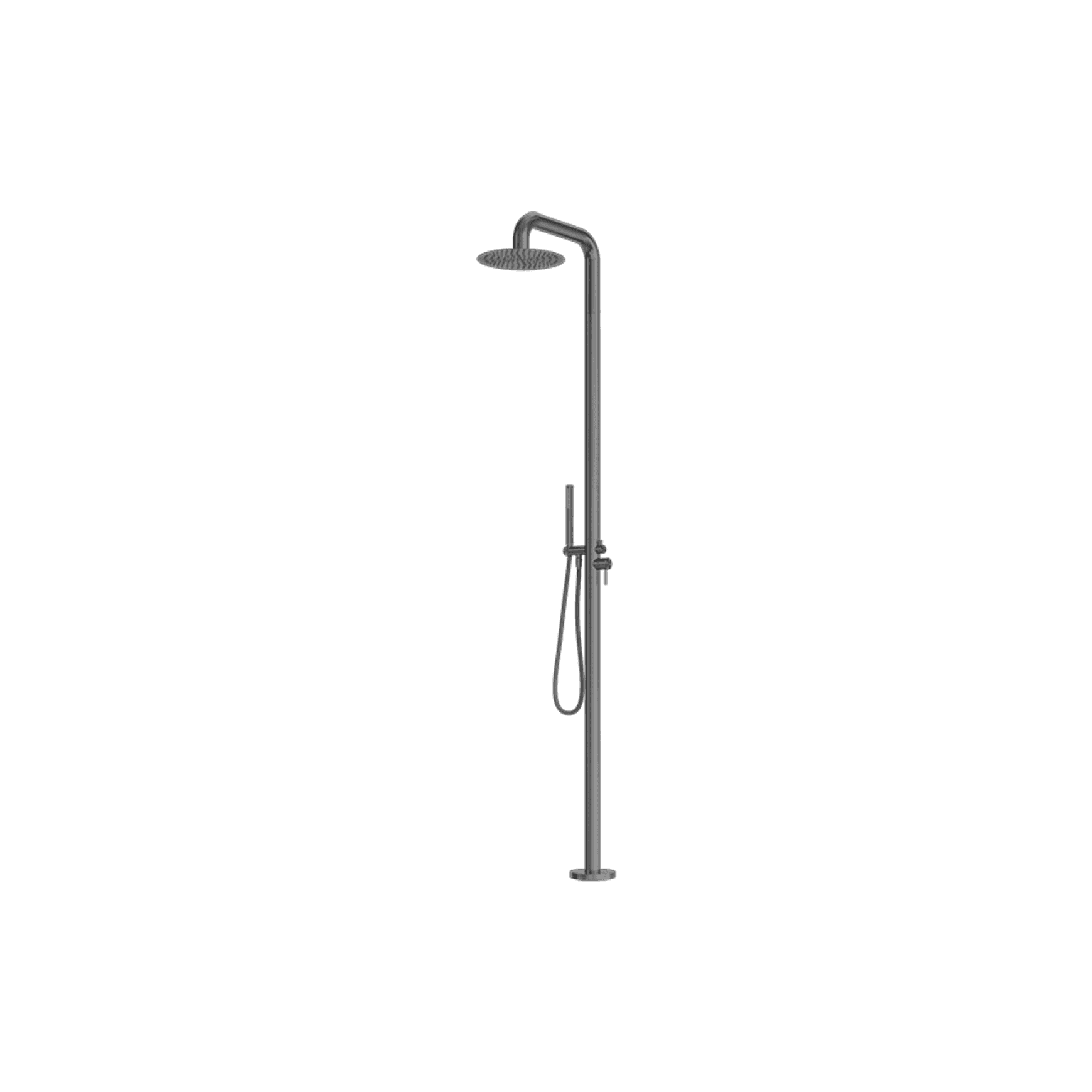 Zen SS316L Outdoor Freestanding Shower Column | Graphite