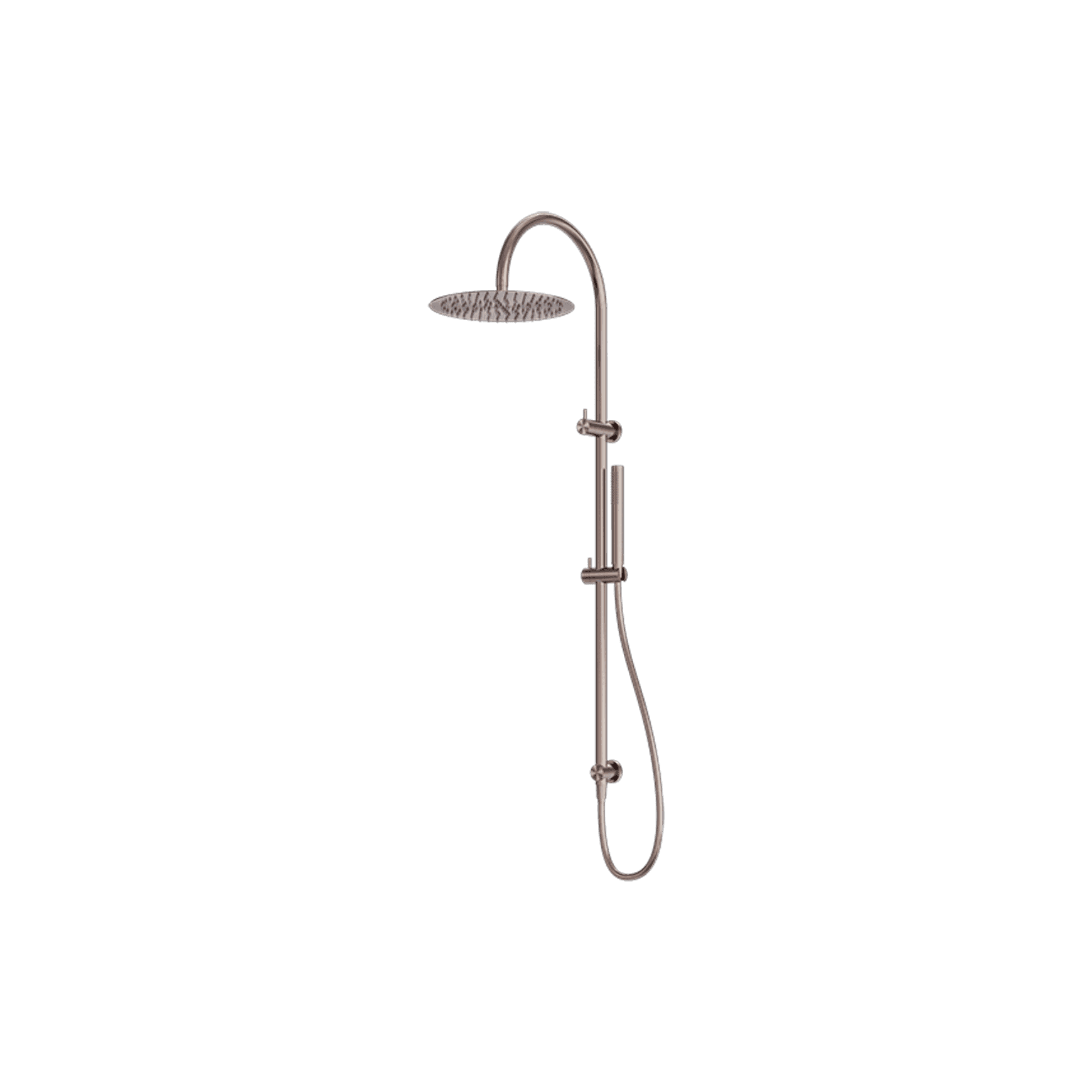 Zen SS316L Twin Shower | Brushed Bronze