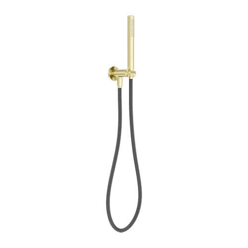 Zen SS316L Shower On Bracket & Outdoor Shower Hose | Brushed Gold