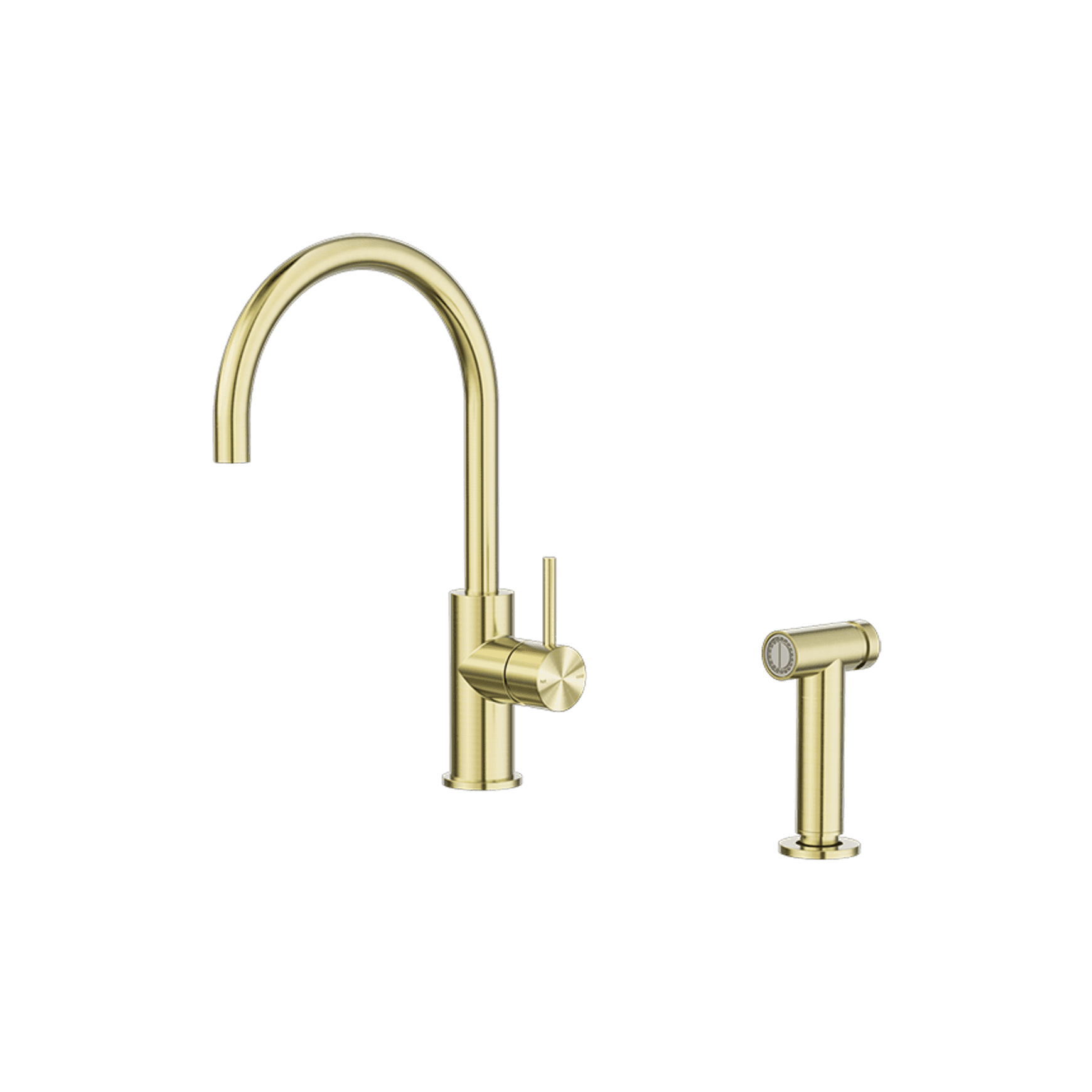 Zen SS316L Kitchen Mixer & Hand Spray | Brushed Gold