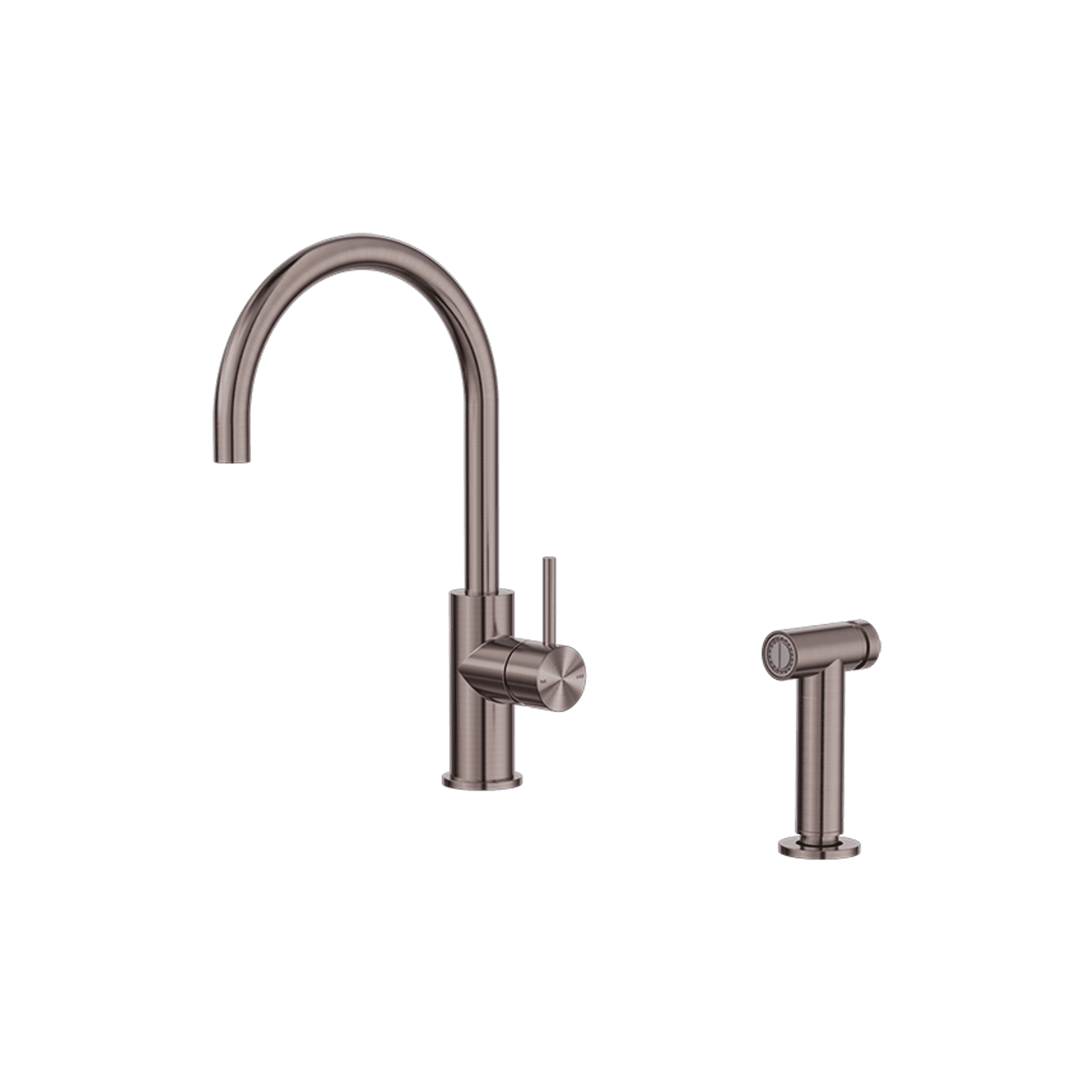Zen SS316L Kitchen Mixer & Hand Spray | Brushed Bronze