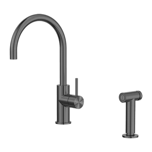 Zen SS316L Kitchen Mixer & Hand Spray | Graphite