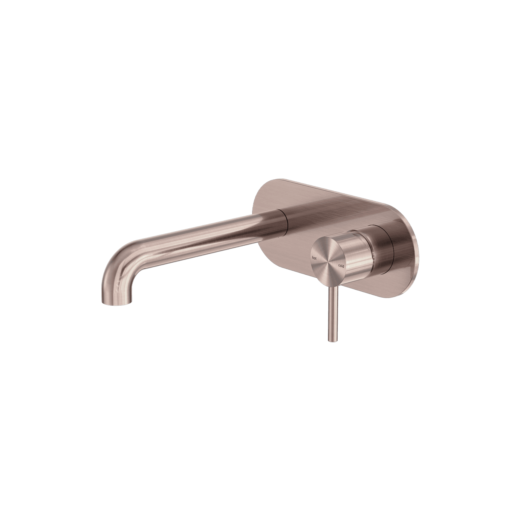 Zen SS316L Wall Basin/Bath Mixer 185mm Spout | Brushed Bronze