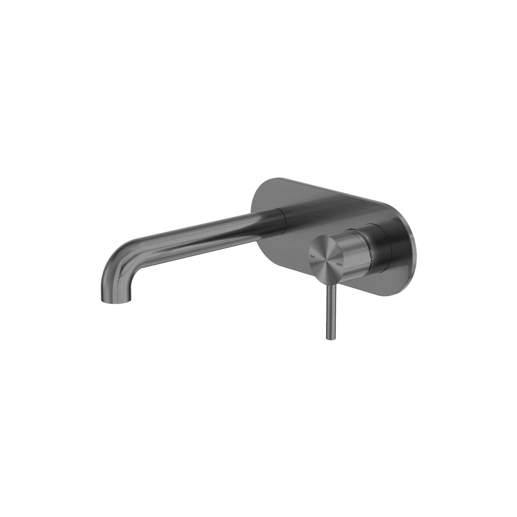 Zen SS316L Wall Basin/Bath Mixer 230mm Spout | Graphite