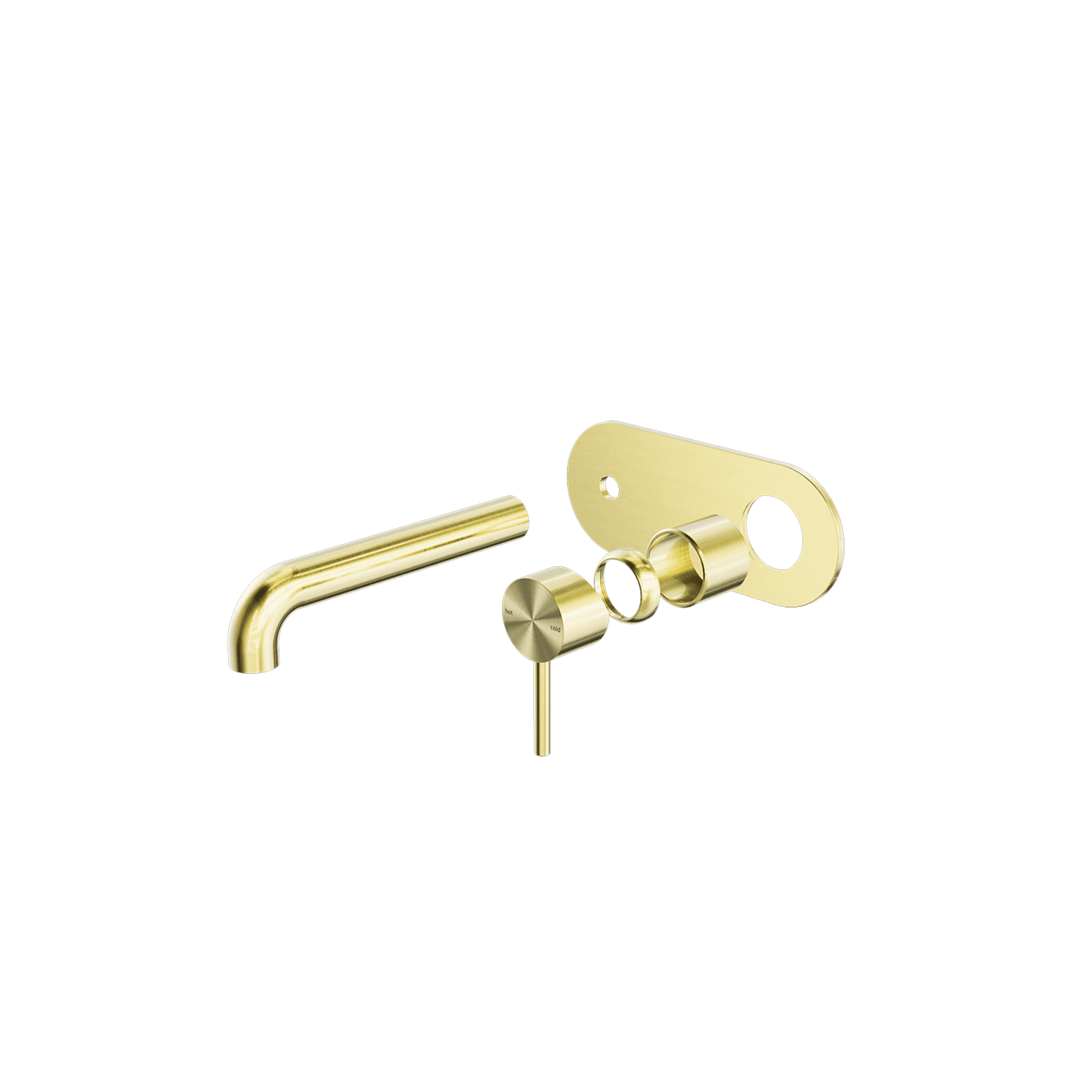 Zen SS316L Mixer 230mm Spout Trim Kits | Brushed Gold