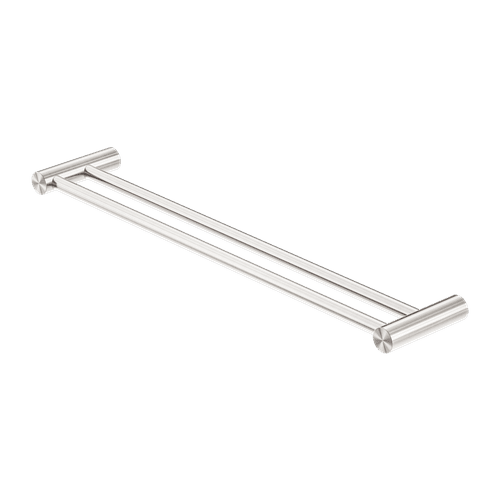 Zen SS316L Double Towel Rail 800mm | Brushed Nickel