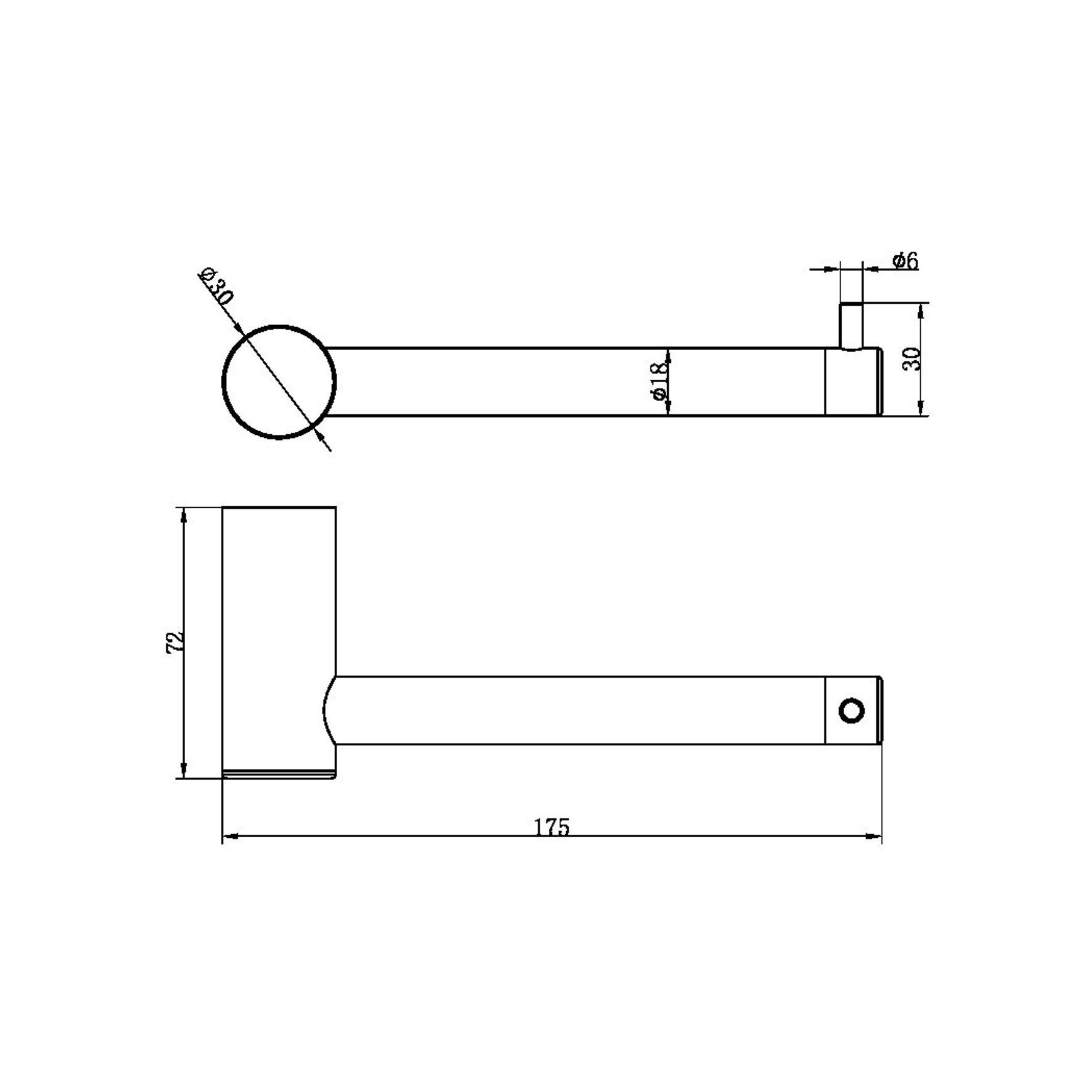 Zen SS316L Toilet Roll Holder | Brushed Nickel