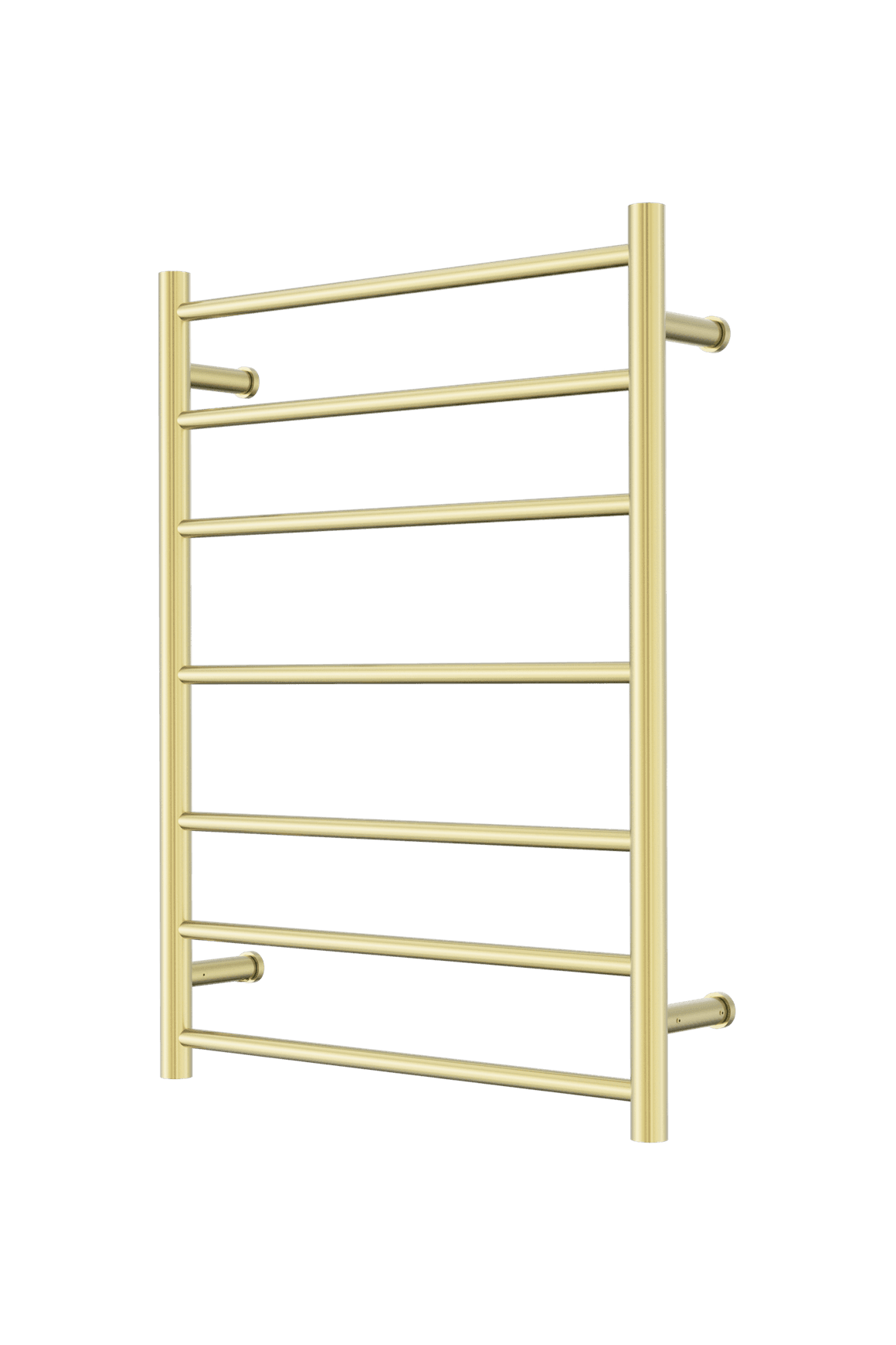 Mecca 240V 7 Bar Heated Towel Ladder Brushed Gold