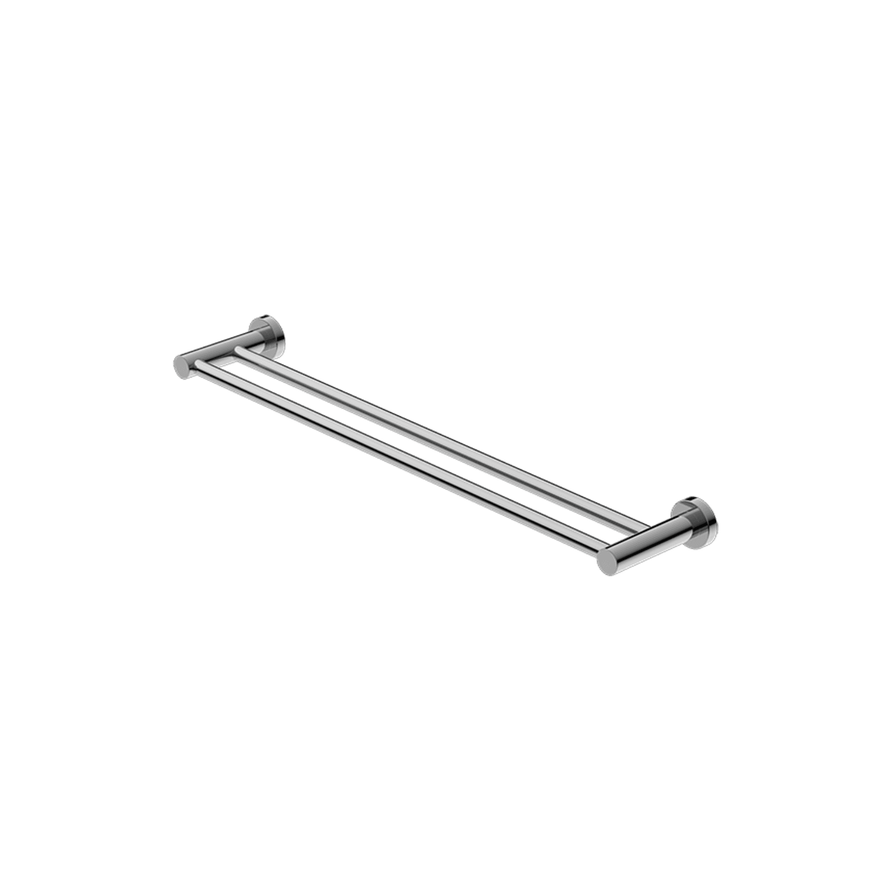 Mecca Double Towel Rail 600mm Chrome