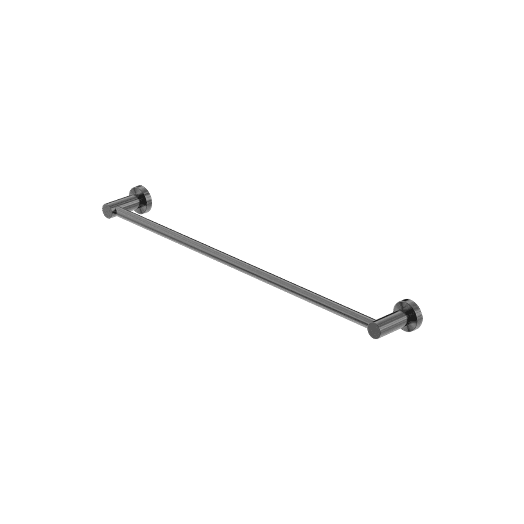 Mecca Single Towel Rail 600mm Gun Metal
