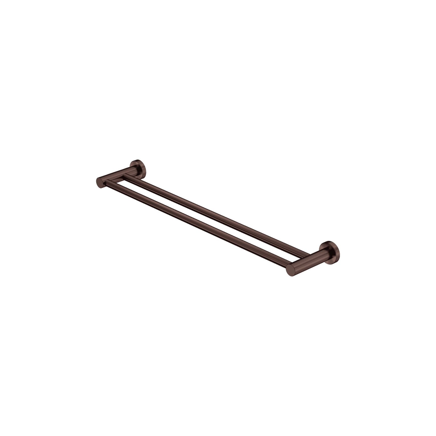 Mecca Double Towel Rail 600mm Rome Bronze
