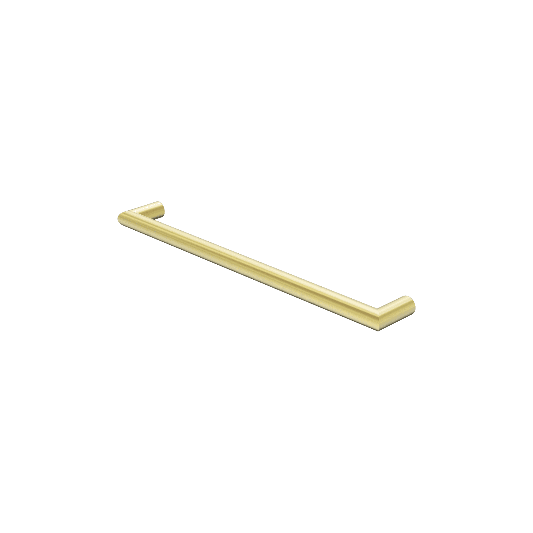 Mecca 240V Single Heated Towel Rail Brushed Gold