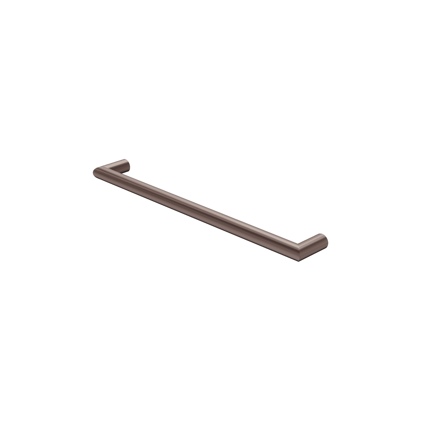 Mecca 240V Single Heated Towel Rail Brushed Bronze