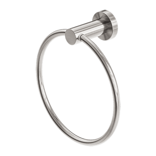 Mecca Hand Towel Ring Brushed Nickel