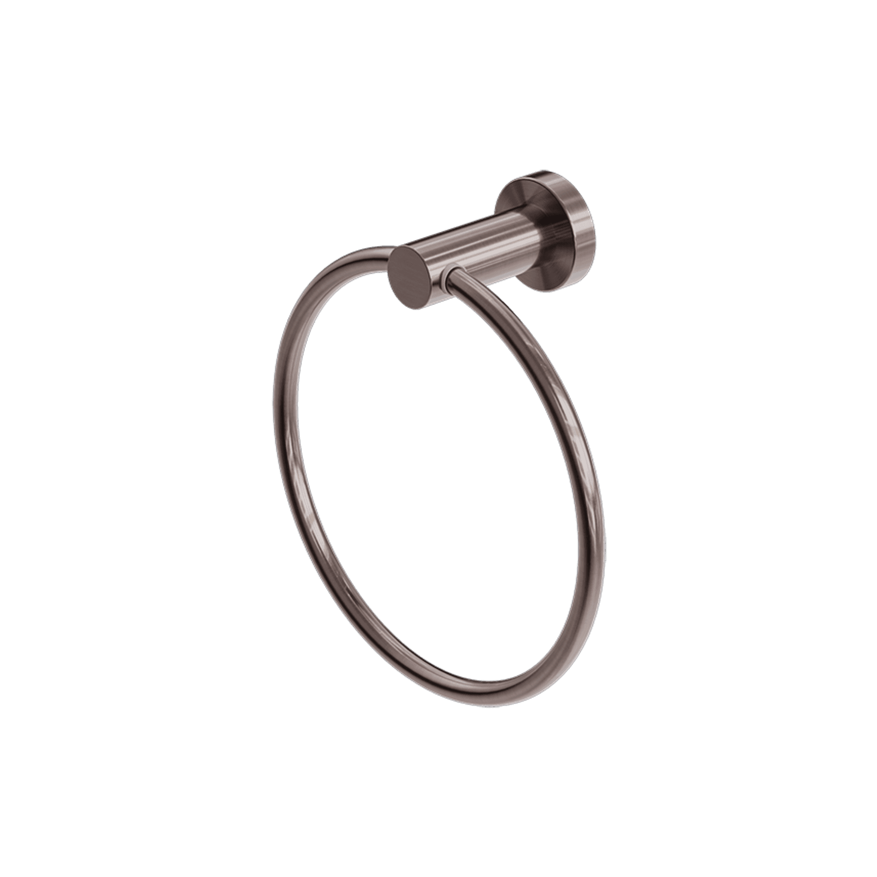 Mecca Hand Towel Ring Brushed Bronze