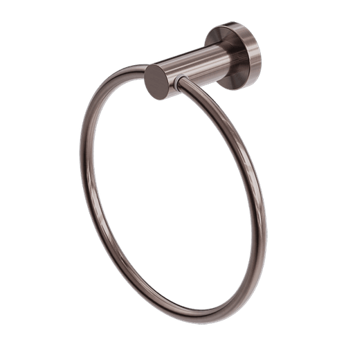 Mecca Hand Towel Ring Brushed Bronze
