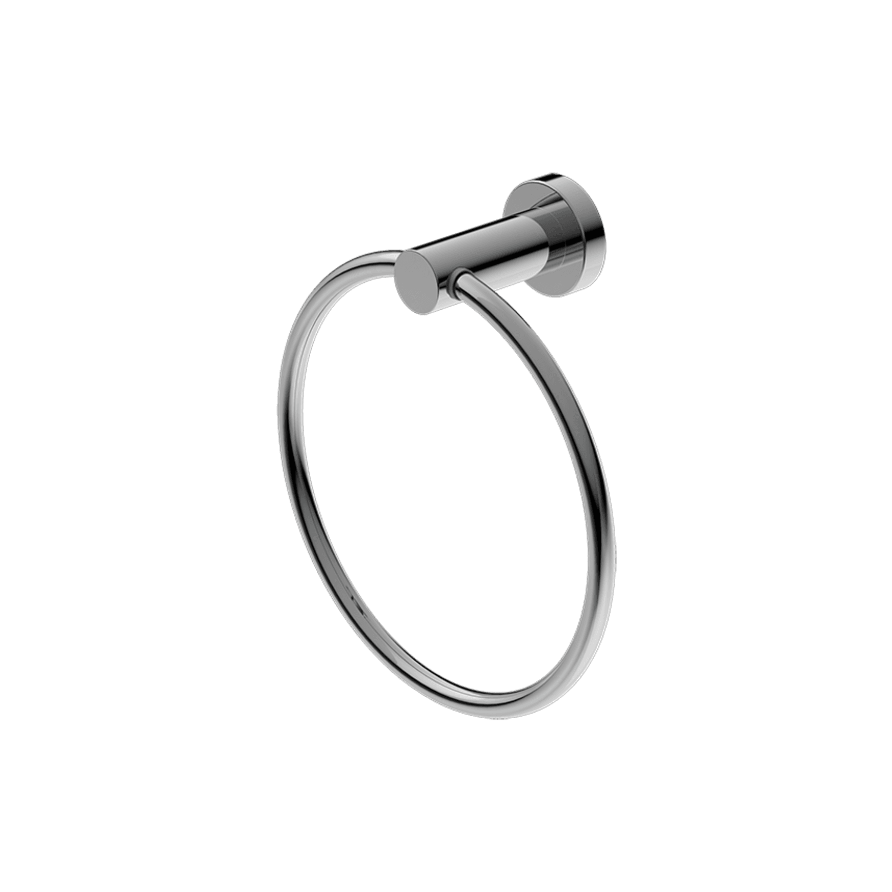 Mecca Hand Towel Ring Chrome
