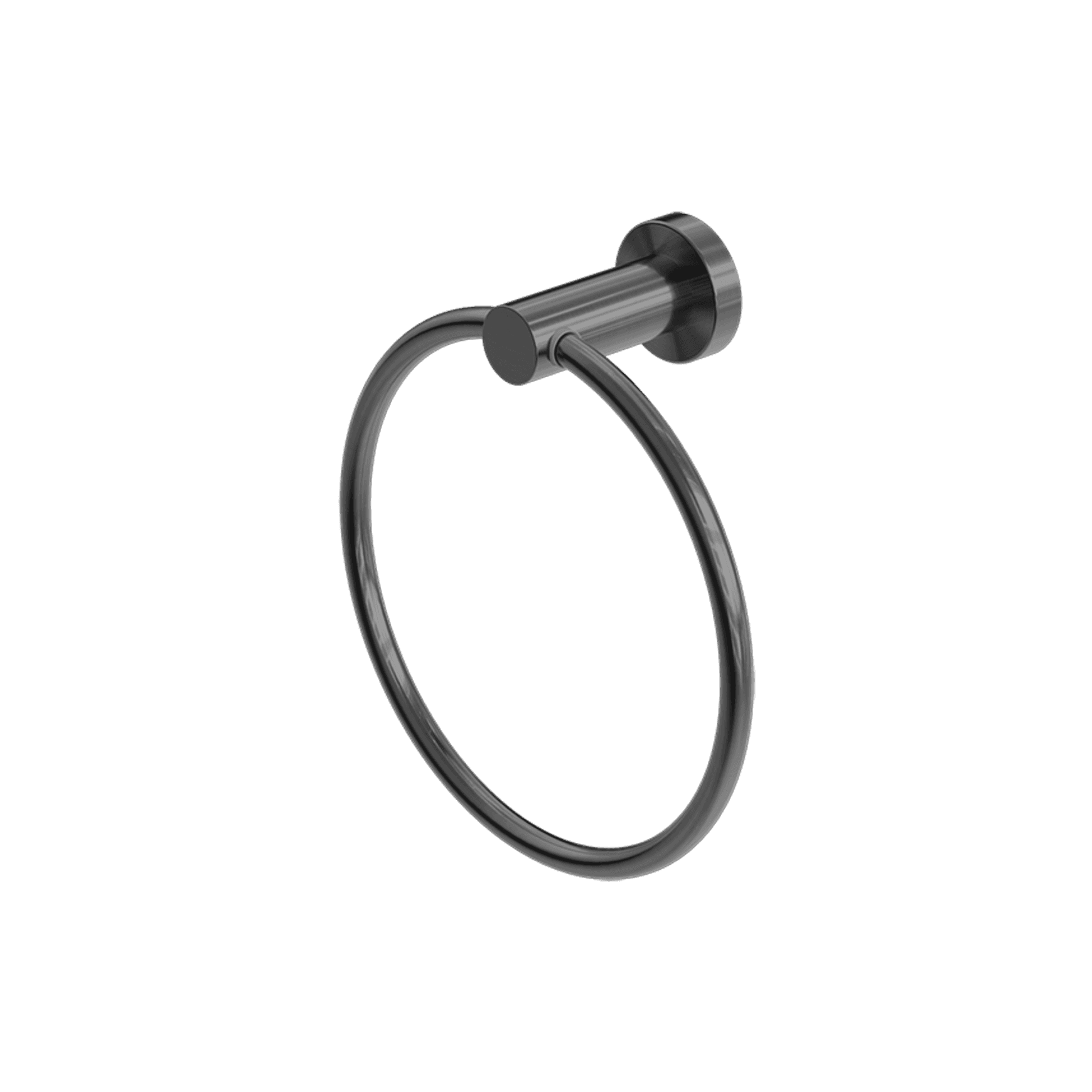 Mecca Hand Towel Ring Gun Metal