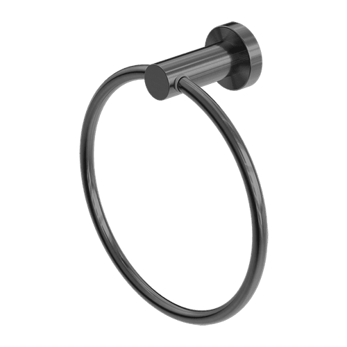 Mecca Hand Towel Ring Gun Metal