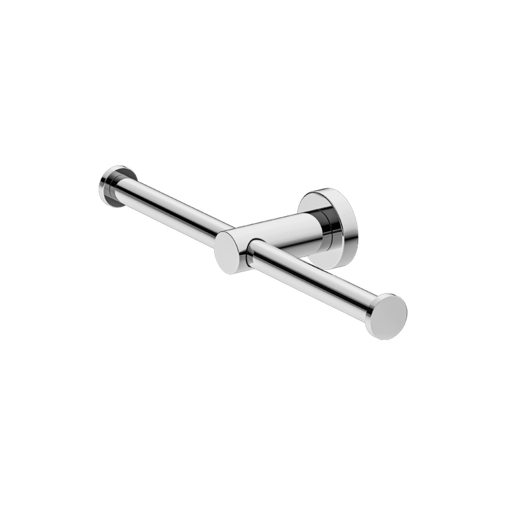 Mecca Double Toilet Roll Holder Chrome