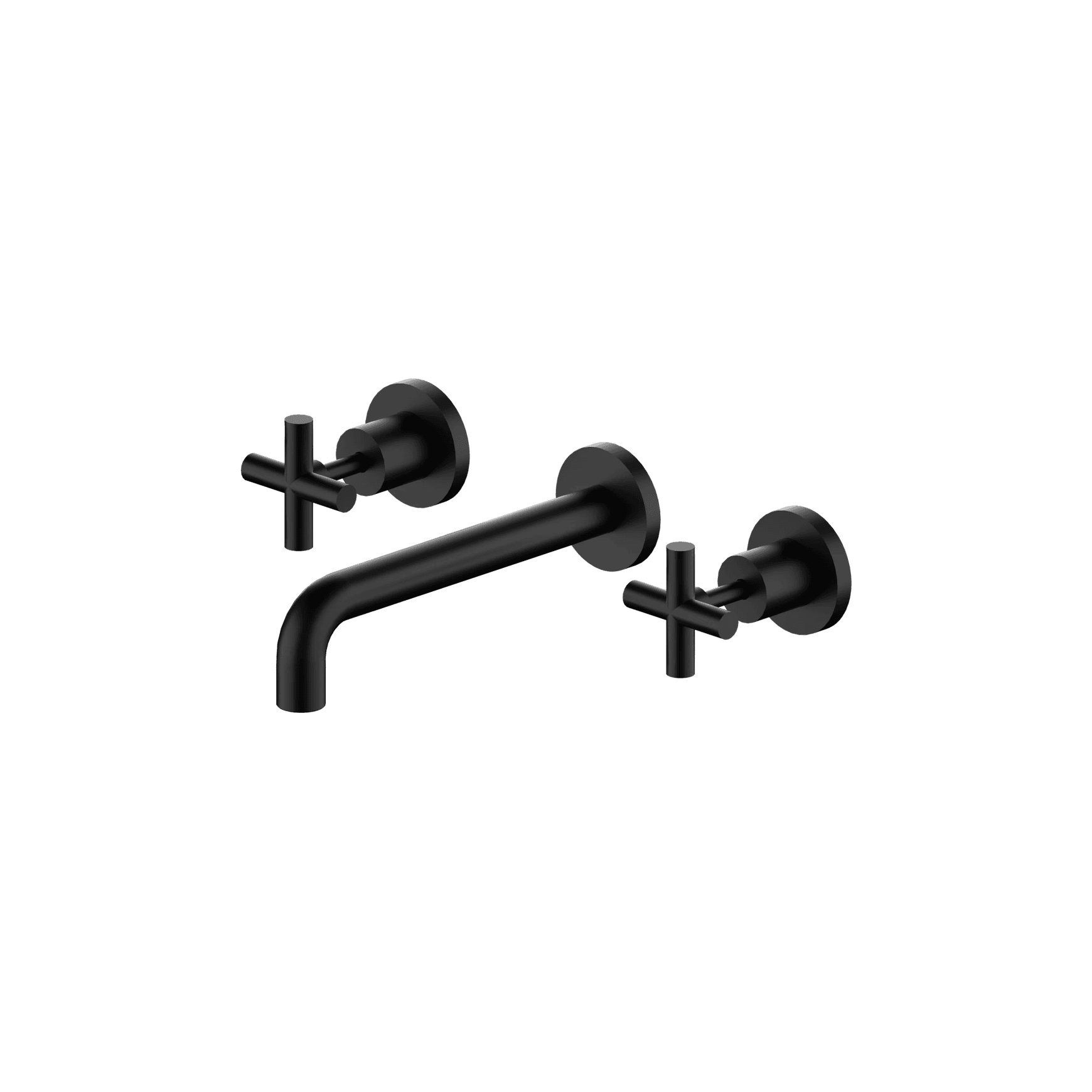 X Plus Wall Basin Set 215mm Matte Black