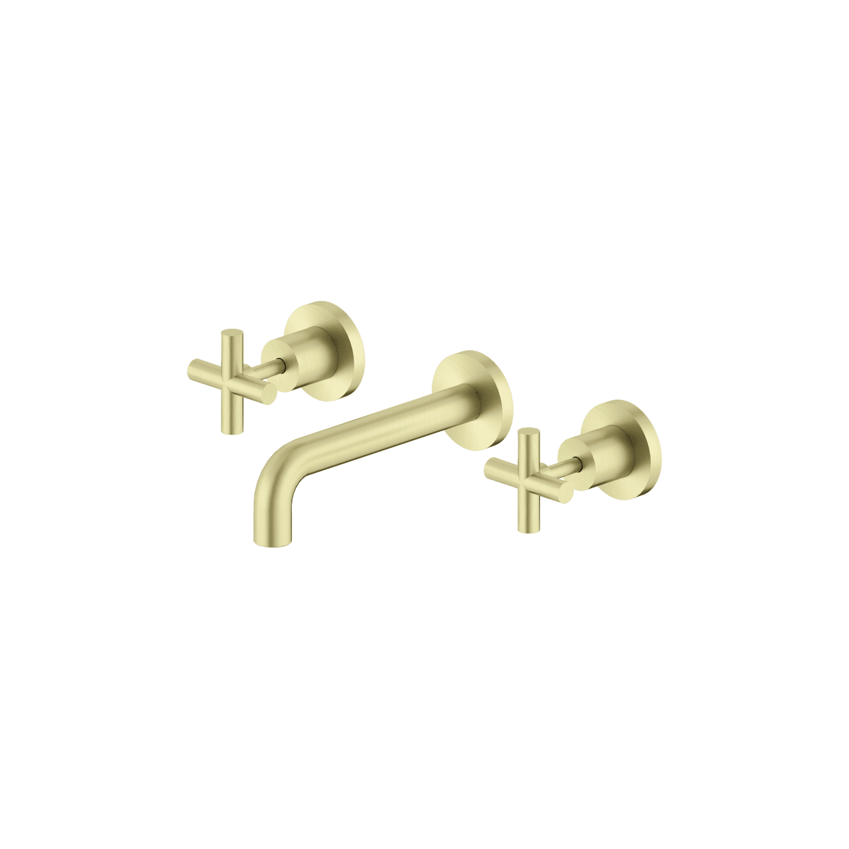 X Plus Wall Basin Set 180mm Brushed Gold