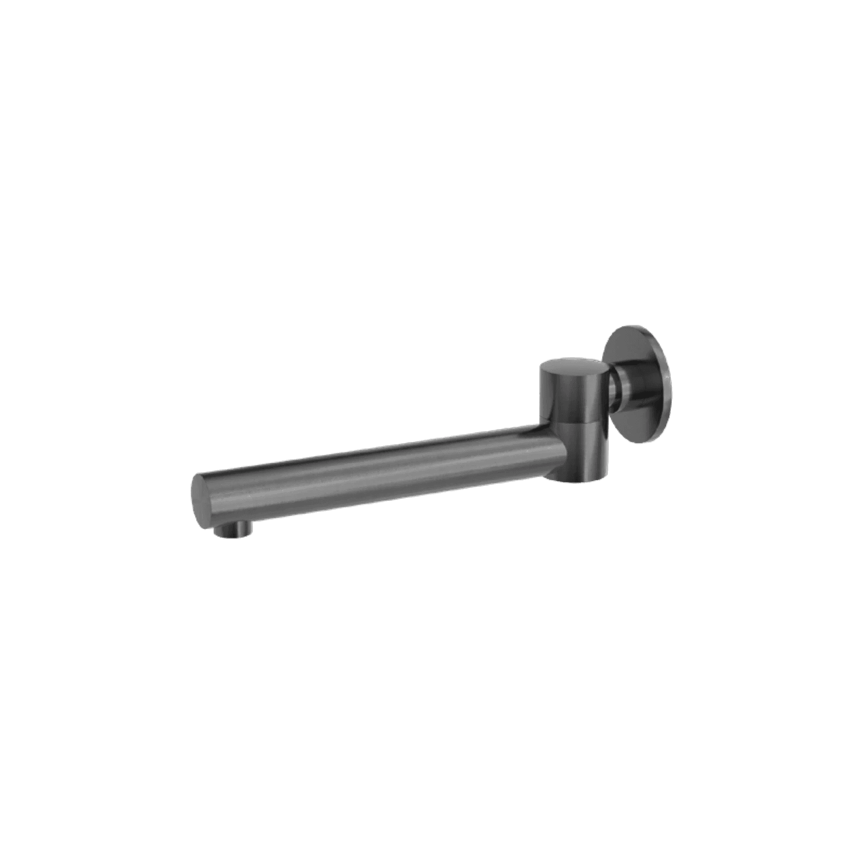 Dolce Wall Mounted Swivel Bath Spout Only Gun Metal