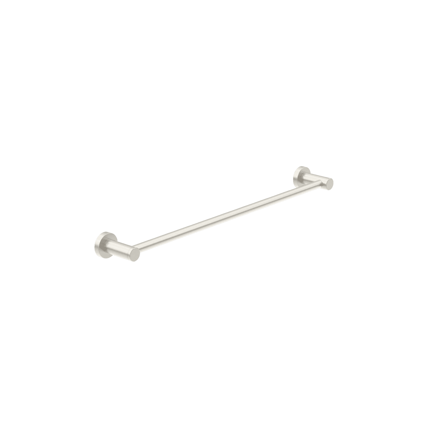 Dolce II Single Towel Rail 800mm Brushed Nickel