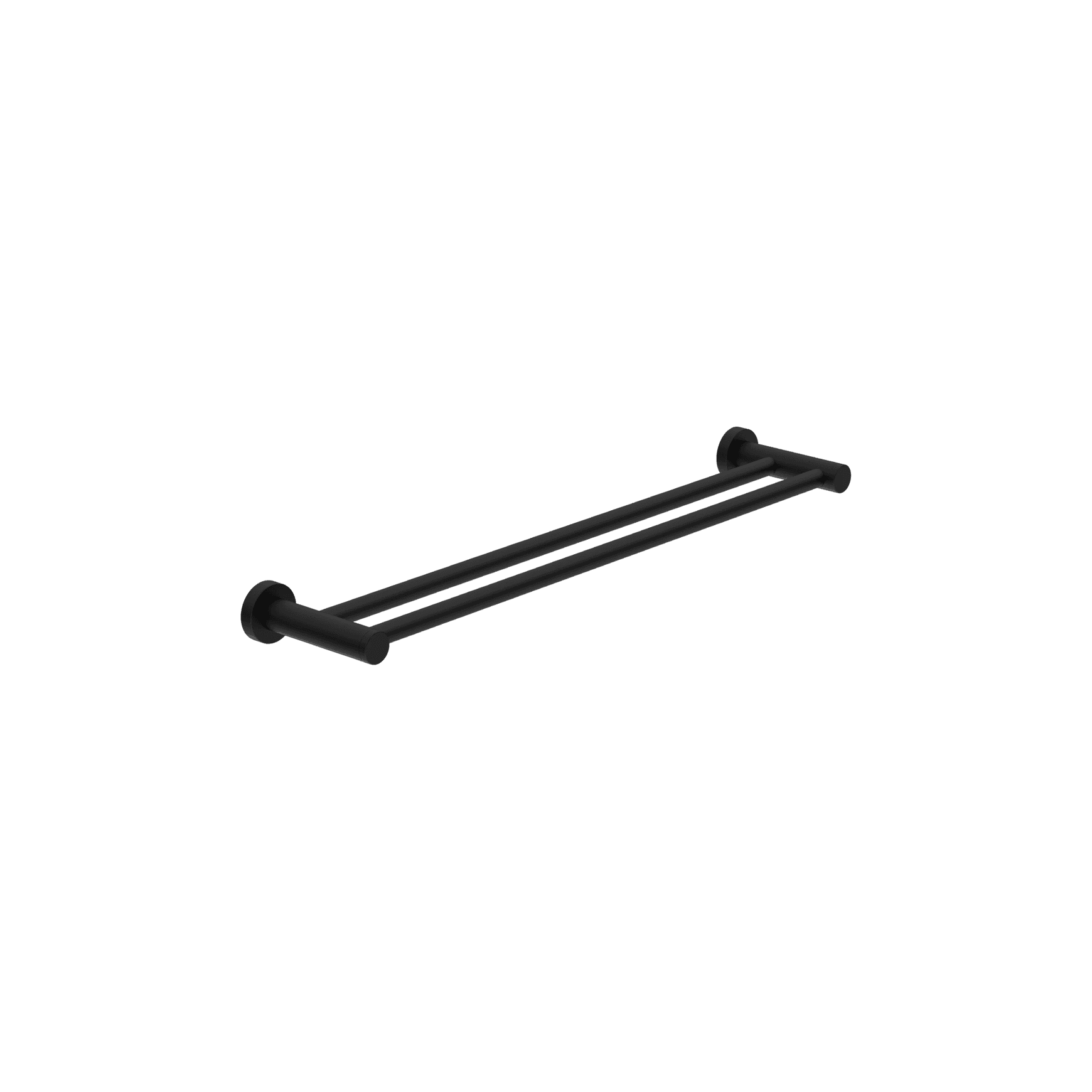 Dolce II Double Towel Rail 800mm Matte Black