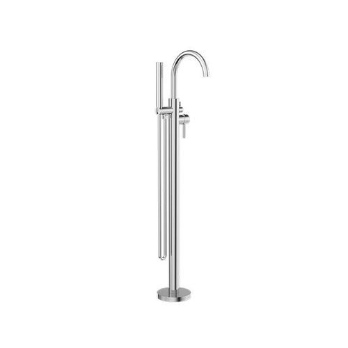 Mecca Round Freestanding Mixer With Hand Shower Chrome
