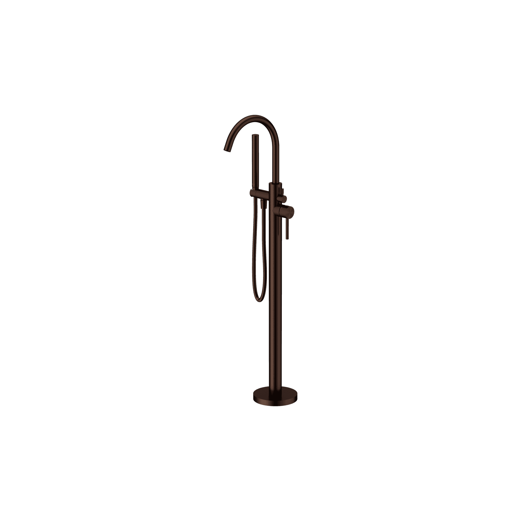 Mecca Round Freestanding Mixer With Hand Shower II Rome Bronze