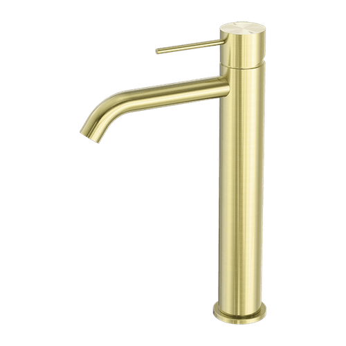 Mecca Tall Basin Mixer Brushed Gold