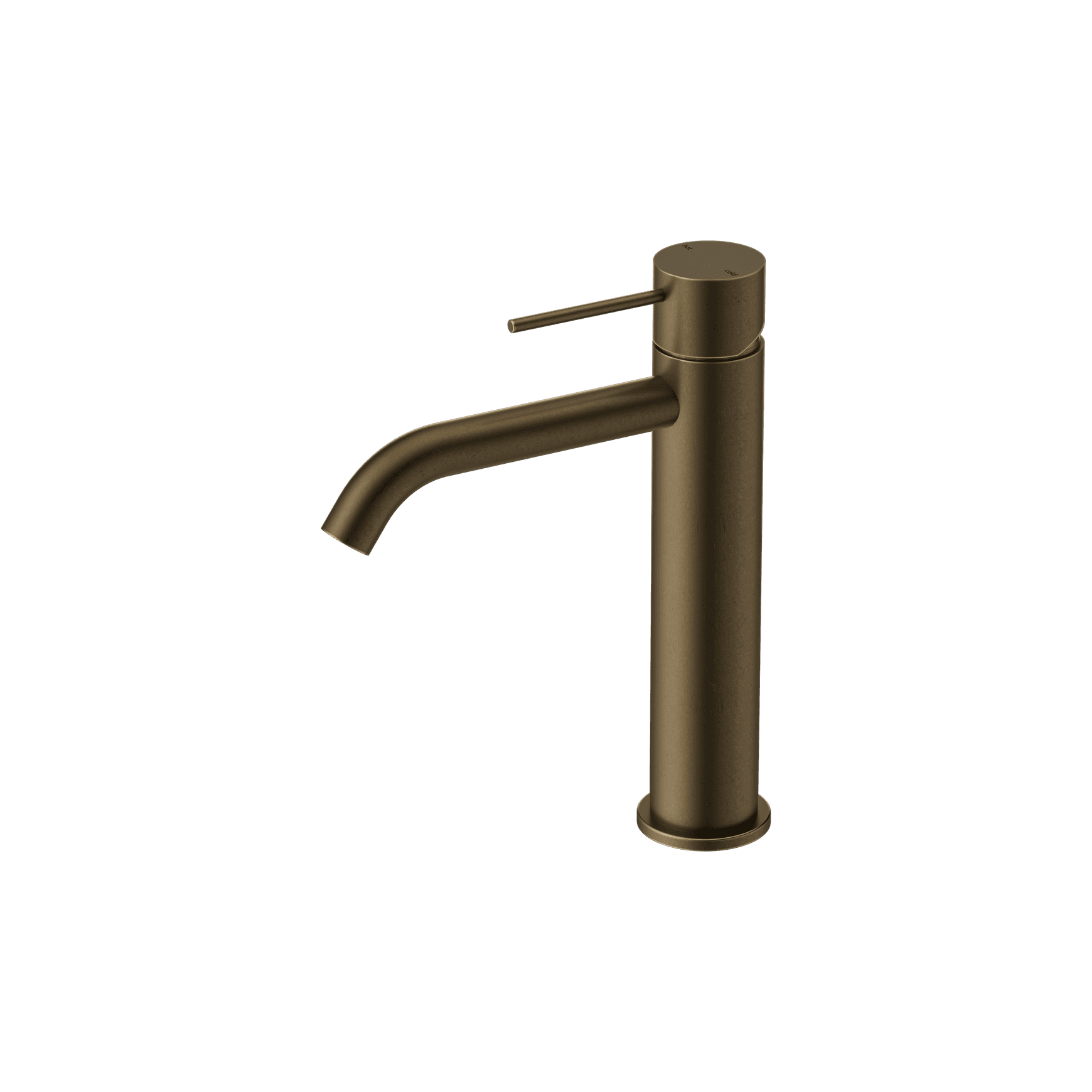Mecca Mid Tall Basin Mixer Tumbled Antique Brass