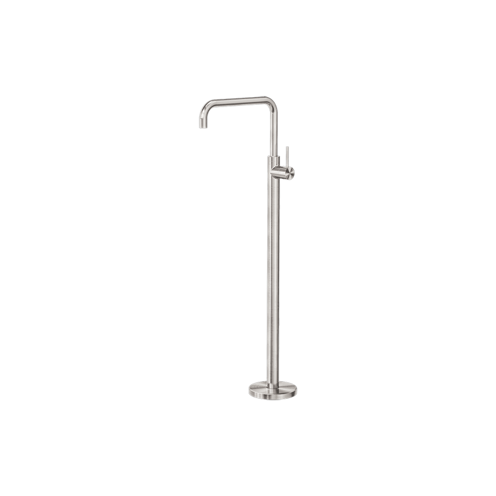Mecca Freestanding Bath Mixer Square Shape Brushed Nickel