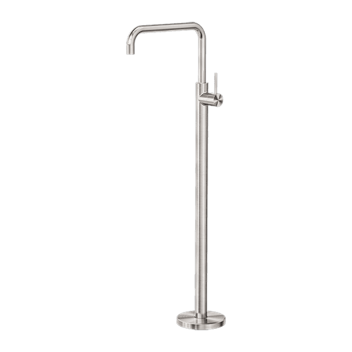 Mecca Freestanding Bath Mixer Square Shape Brushed Nickel