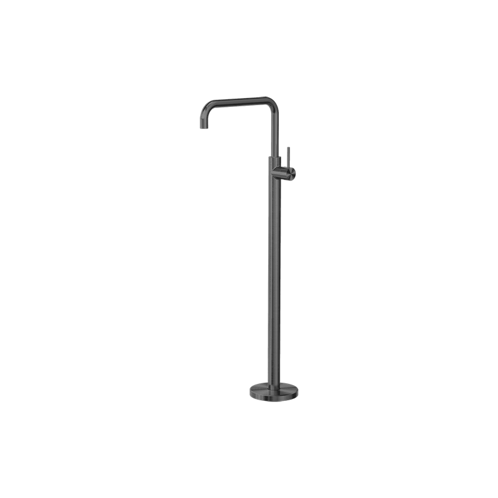 Mecca Freestanding Bath Mixer Square Shape Gun Metal